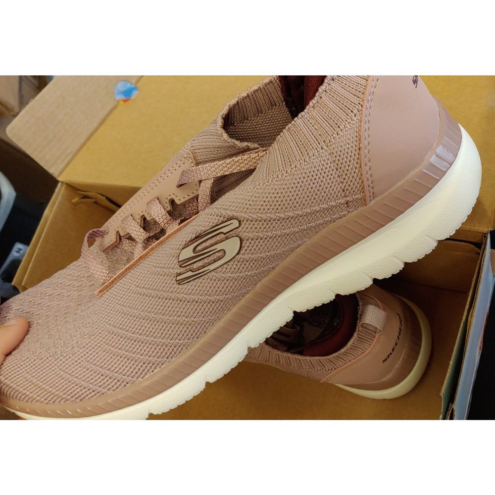 Skechers Women Bountiful Creative Running Sport Shoes--Mauve - Picture 6 of 8